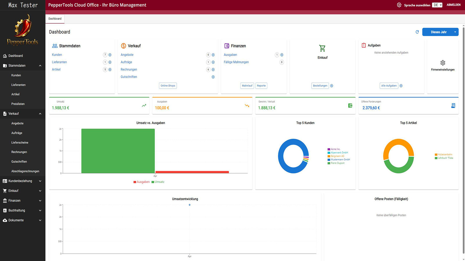 [ office1.cloud Dashboard ]